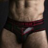 Locker Gear Briefjock with Front Opening Red Extra Large