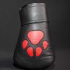 Mr. S Leather Padded K9 Mitts Red