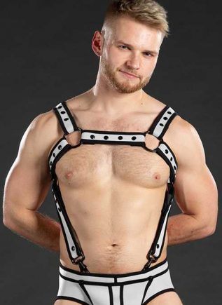Mr. S Neo Bold Color Crossbow Harness White Large/Extra large