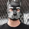 Mr. S Leather K9 Pup Hood Grey Large