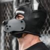 Mr. S Leather K9 Pup Hood Grey Large