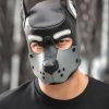 Mr. S Leather K9 Pup Hood Grey Large