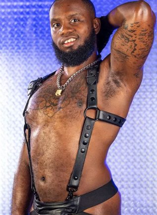 Mr. S Leather Hunter Harness 2.0 Black Extra long