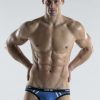 CODE 22 Thrust Bottomless Brief Steel blue Small