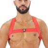 ToF Paris Fetish Harness Red Extra small/Small