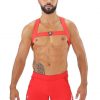 ToF Paris Fetish Harness Red Extra small/Small