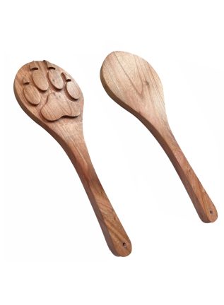 Wooden Wolf Paw Paddle