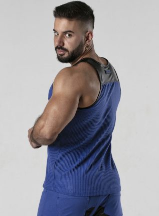 Locker Gear Backroom Rib Tanktop Blue