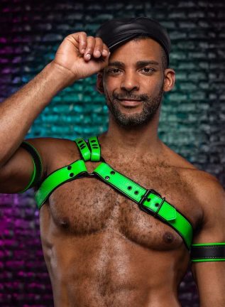 Mr. S Leather Slingshot Tri-Harness Lime