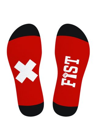 SneakXX Football Socks Red FIST