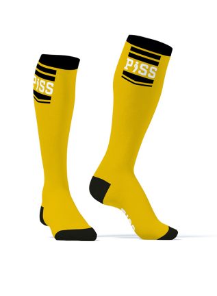 SneakXX Football Socks Yellow Piss