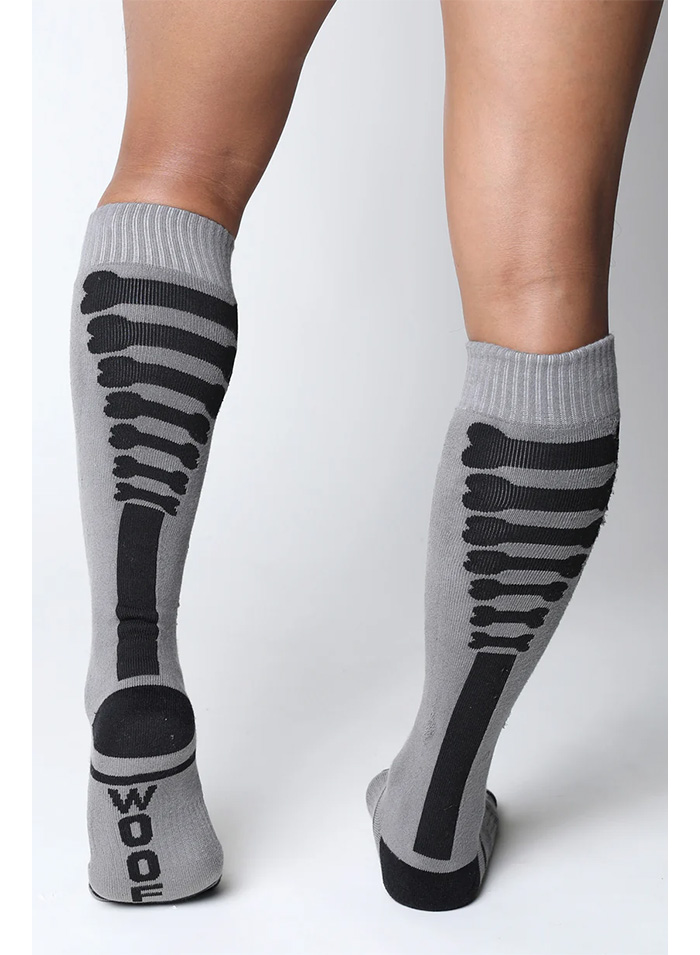 Cellblock 13 Kennel Club Knee High Sock Grey