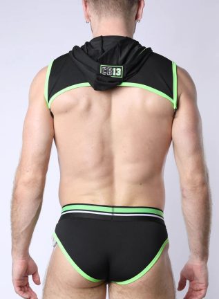 Cellblock 13 Pup Tron Harness Hoodie, 2 colors: grey, lime