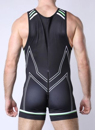 Cellblock 13 Pup Tron Singlet Lime