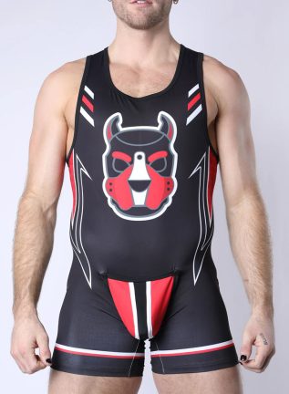 Cellblock 13 Pup Tron Singlet Red