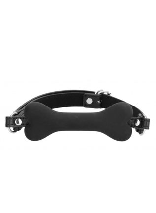 Silicone Bone Gag Black