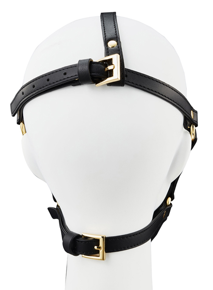 Head Harness With Masturbator Mouth Gag